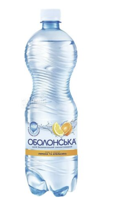 Вода Оболонь Оболонська зі смаком лимона та апельсина 1л ПЕТ